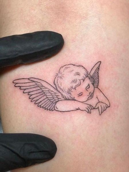 angels tattoo ideas|simple angel tattoo design.